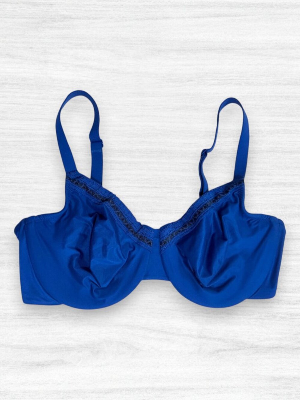 Wacoal Style 855213 Perfect Primer Full Figure Underwire Bra Cobalt Blue 36DD
